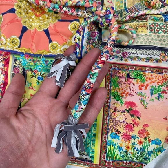 JOHNNY WAS FLEUR BRAIDED WRAP ONEPIECE SWIMSUIT XXL - Picture 8 of 16